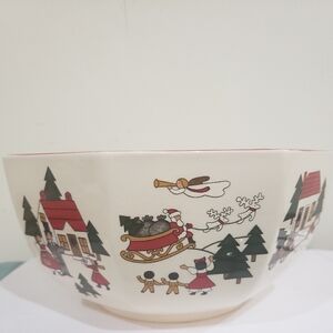 Christmas Themed Ceramic Bowl